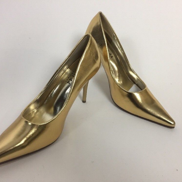 Pump heels metalic Gold size 7 - Picture 7 of 8